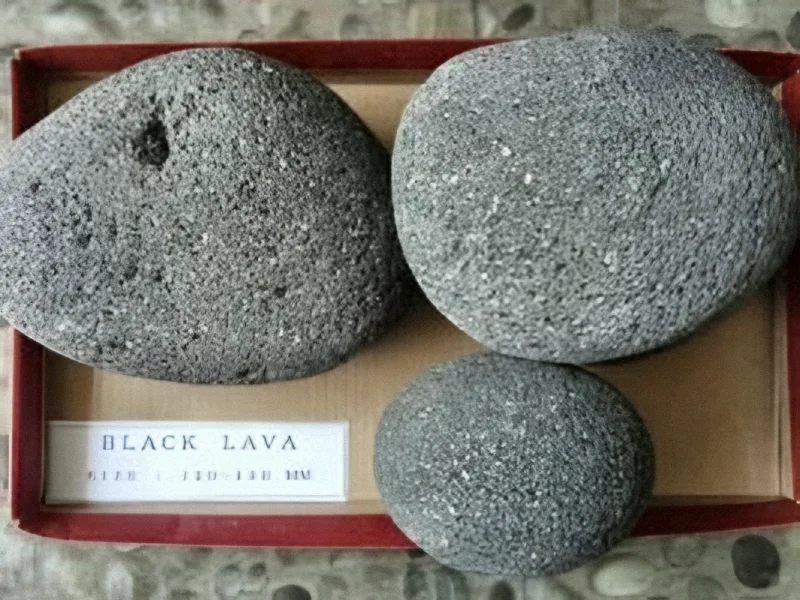 Black lava stones, 120-150 mm grade